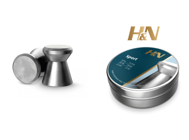 Balines H&N Sport cal. 5,50 mm. Lata de 250 uds. de 0,89 g.