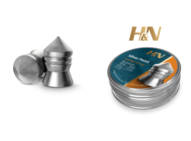 Balines H&N Silver Point cal. 4,50 mm. Lata de 500 uds. de 0,75 g.