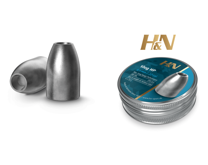 Balines H&N Slug HP cal. 5'51 mm /.217" - Lata de 200 balines de 1'49 g.
