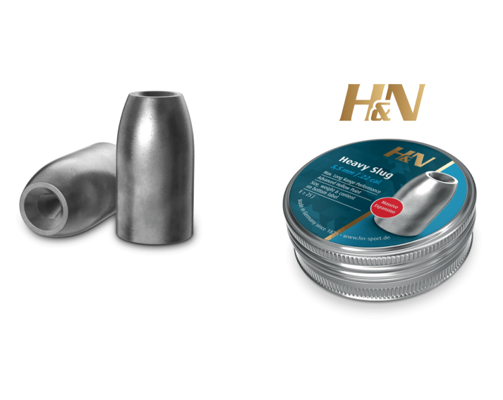 Balines H&N Slug HP HEAVY cal. 5'53 mm /.218" - Lata de 120 balines de 2'59 g.