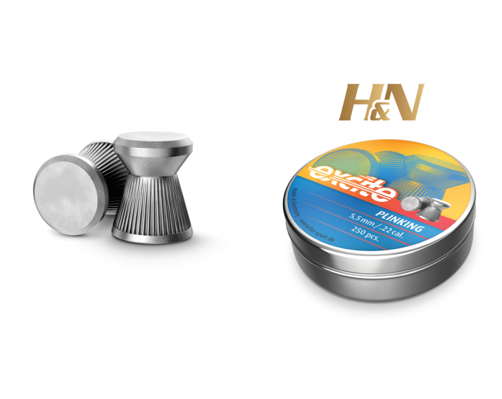 Balines H&N Excite Plinking cal. 5,50 mm. Lata 250 uds. de 0,83 g.