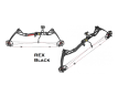 Arco Poleas Rex  negro 28" 15-55 lbs.