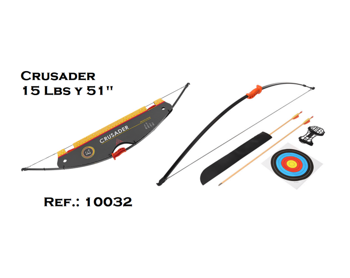 Arco Infantil recurvado Jelly / Crusader - Kit. 15 Lbs. y 51".