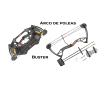 Arco Junior Poleas Buster Negro 15-29 Lbs. 17-26''