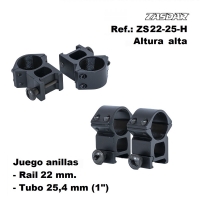 Visor 3-9x40 Mildot no iluminada con anillas 11mm Zasdar - Otras