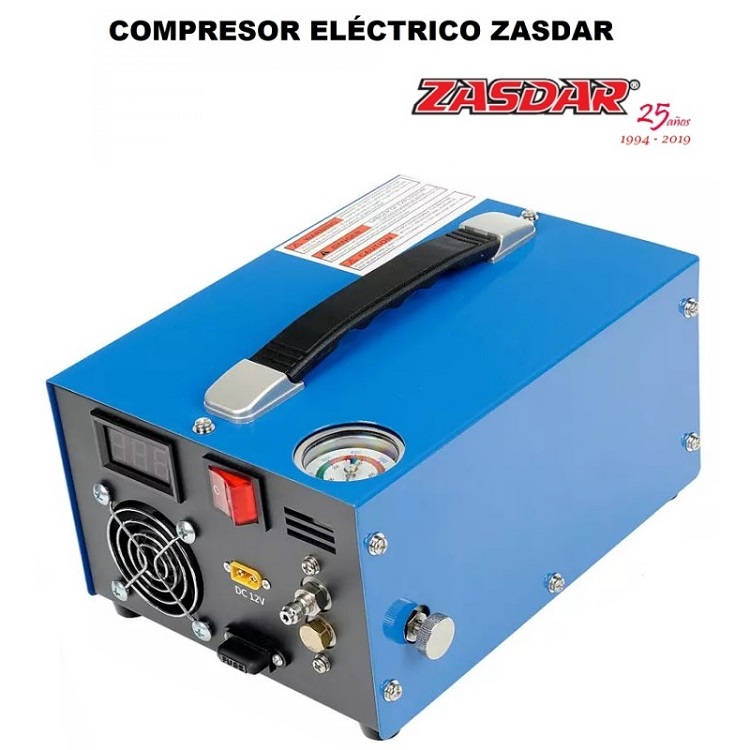 Zasdar Compresseur PCP V2 12 v/220v 300 Bar Doré